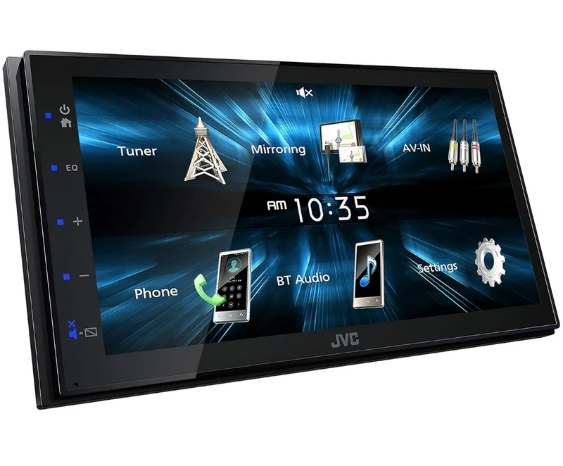 JVC KW-M150BT Bluetooth Car Stereo Receiver with USB Port – 6.75" Touchscreen Display - AM/FM Radio - MP3 Player Double DIN – 13-Band EQ (Black)