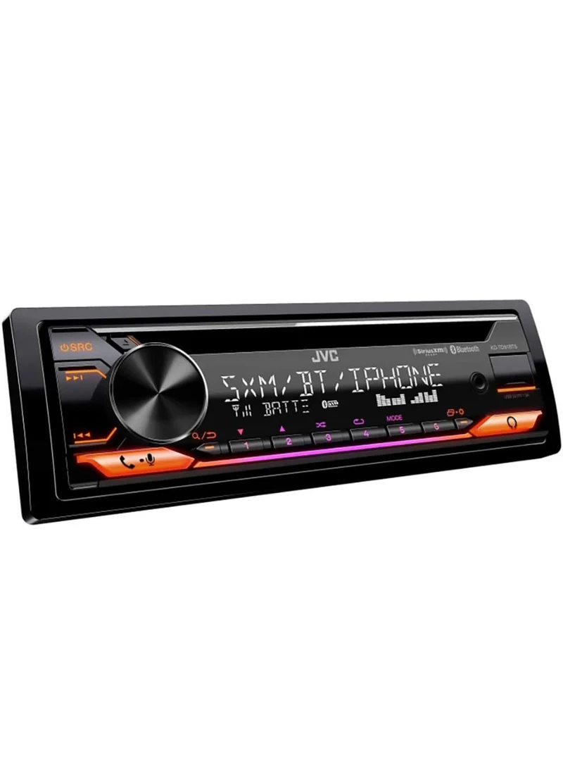 JVC KD-TD91BTS Bluetooth Car Stereo Receiver with USB Port – 2-Line LCD Display, AM/FM Radio – CD and MP3 Player - Amazon Alexa Enabled – Single DIN - 13-Band EQ (Black)