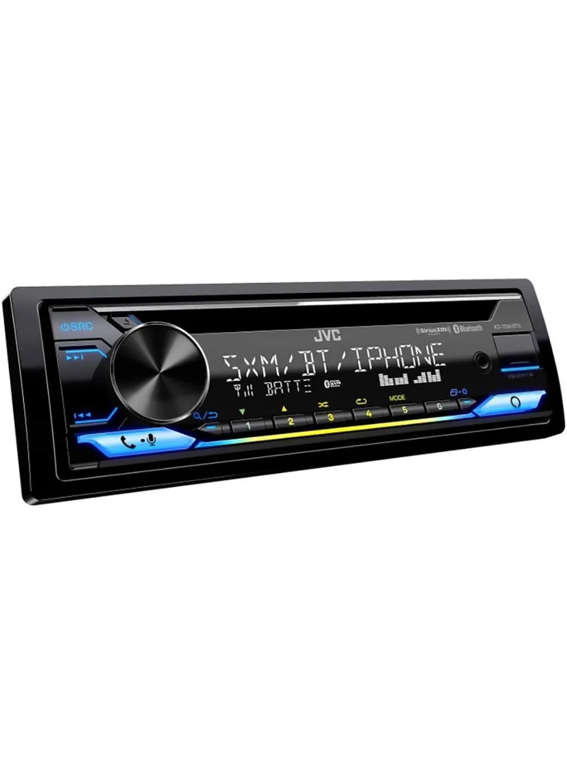 JVC KD-TD91BTS Bluetooth Car Stereo Receiver with USB Port – 2-Line LCD Display, AM/FM Radio – CD and MP3 Player - Amazon Alexa Enabled – Single DIN - 13-Band EQ (Black)