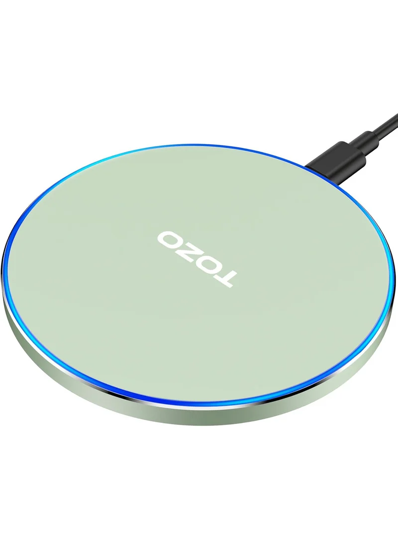 New Anti-Slip Wireless Charger 15W Max Fast Charging Pad Compatible w/ iPhone,Samsung Galaxy