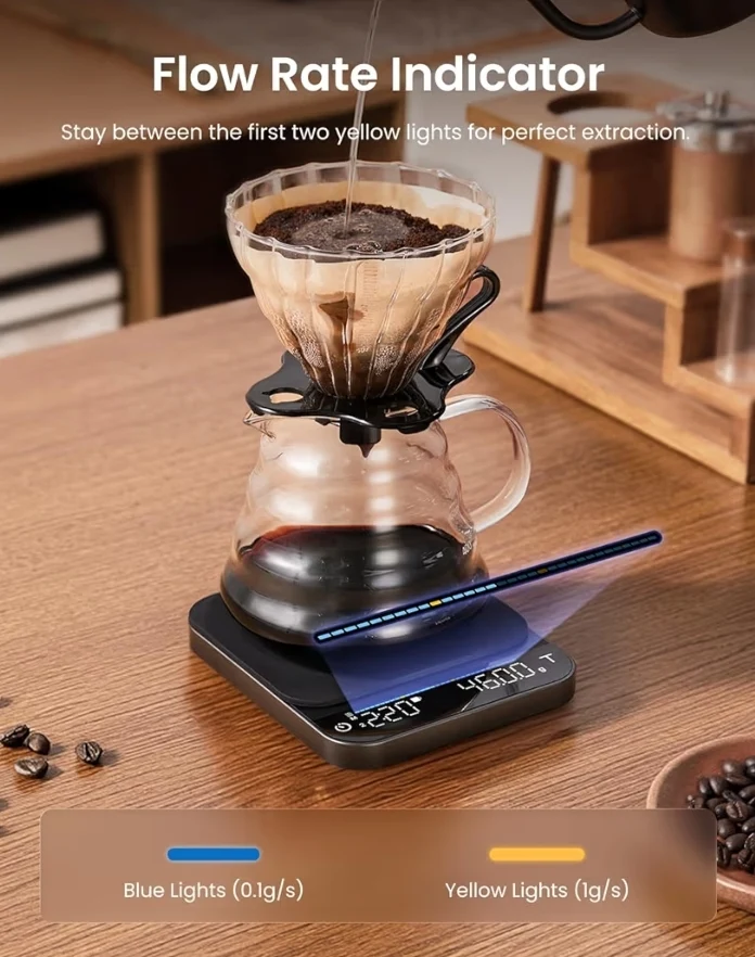 Bundle Smart Body Measuring Tape, and Coffee Scale with Timer, 0.1g High Precision Rechargeable