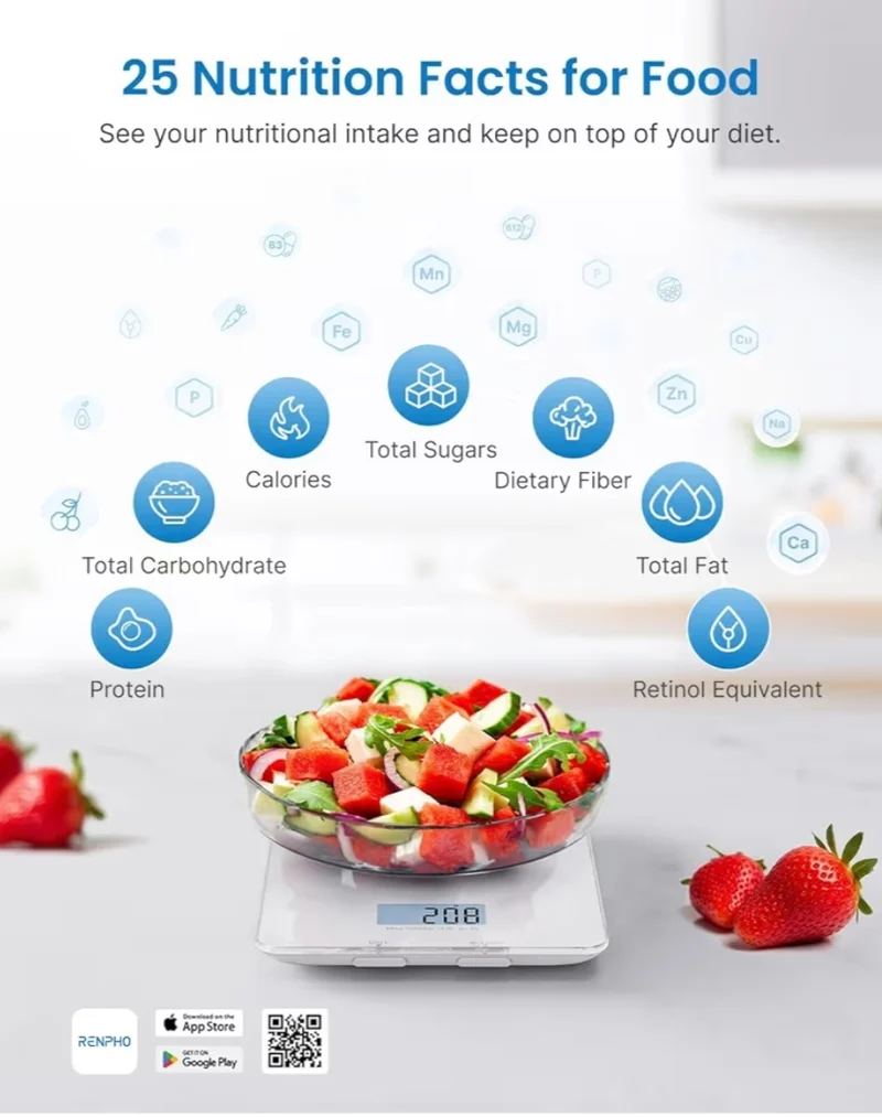Bundle Smart Scale with BMI, Body Fat, Muscle Mass and Smart Scale w/ Color Display