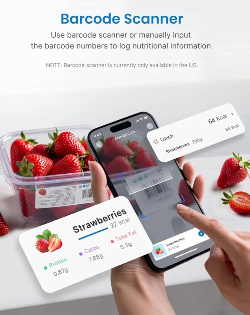Bundle Smart Food Weight Scale and Smart Scale for Body Weight