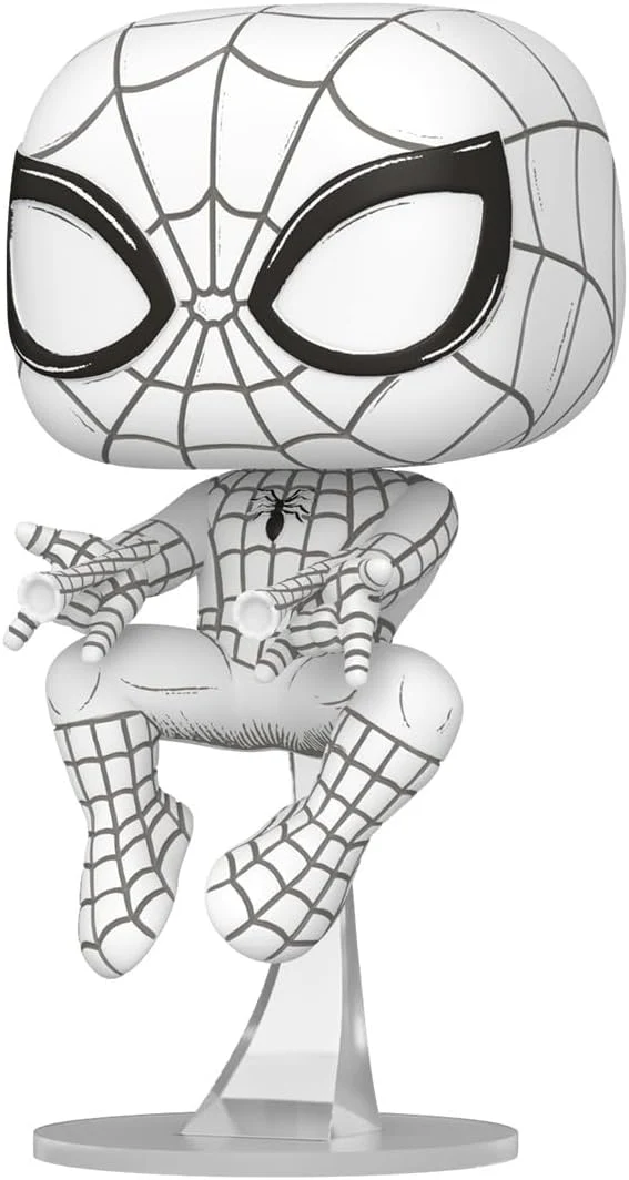 Funko Pop! Marvel: Marvel Sketched - Spider-Man - Collectable Vinyl Figure - Gift Idea - Official Merchandise - Toys for Kids & Adults - Comic Fans - Model Figure for Collectors and Display