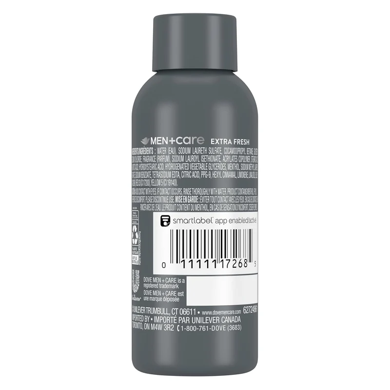 Dove Men+Care Refreshing Extra Fresh w/ 24-Hour Nourishing Micromoisture Technology Body Wash for Men - 3 oz (Pack of 3)