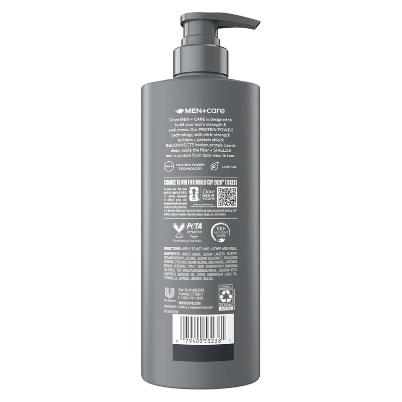 DOVE MEN + CARE Hair Care All Star Comfort to Seal Hydration & Strengthen Hair, 18 Fl oz (2 CT)