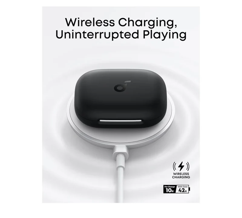 AeroFit2 , Open-Ear Headphones, Real-Time Translation Earbuds-42H Playtime, IP55,AI Clear Calls,Wireless Charging