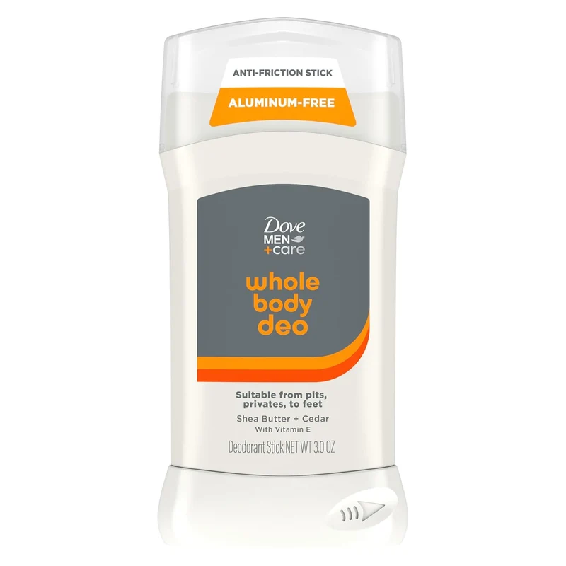 DOVE MEN + CARE Whole Body Deodorant Shea Butter & Cedar For 72H Odor Protection - 3 oz (Pack of 2)