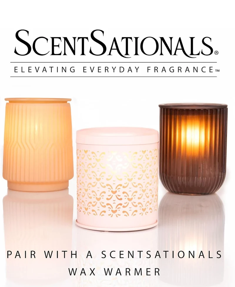 Scentsationals Fall Wax Melts Home Sweet Home - Cinnamon Apples, Salted Caramel Butter Cream & Farmhouse Cookies, 10oz (24 Cubes)