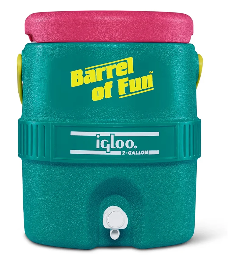 Igloo Retro 2-Gallon Party Water Jug Cooler – Durable & Insulated - (Jade)