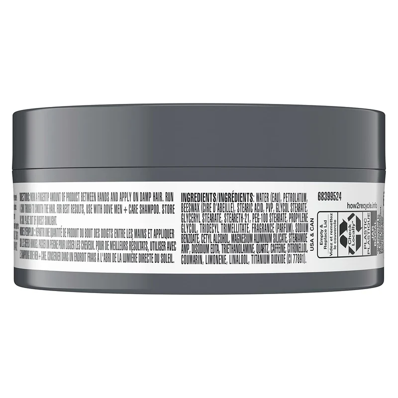 DOVE MEN Styling / Sculpting Hair Paste Product for a Medium Hold w/ A Matte Finish (Pack of 3)