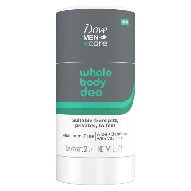 DOVE MEN Whole Body Deo Aluminum-Free Deodorant Stick Aloe + Bamboo (2.6 oz - 2PK)