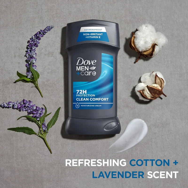 Dove Men Care Antiperspirant Deodorant Stick 72-Hour Sweat & Odor Protection w/ Moisturizing Cream 2.7 oz - (4ct)