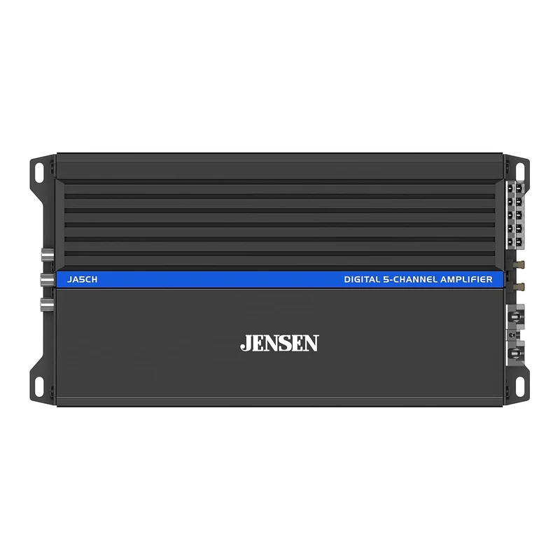 JA-Series JA5CH High Performance Class-D Bridgeable 5-Channel Car Audio Amplifier 1,500 Watts Peak Power | Efficient Compact Design