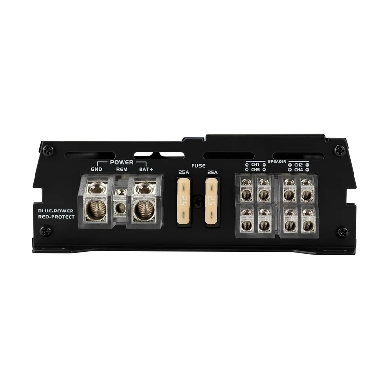 JA-Series JA4CH High Performance Class-D Bridgeable 4-Channel Car Audio Amplifier 1,000 Watts Peak Power Bridgeable Efficient Compact Design