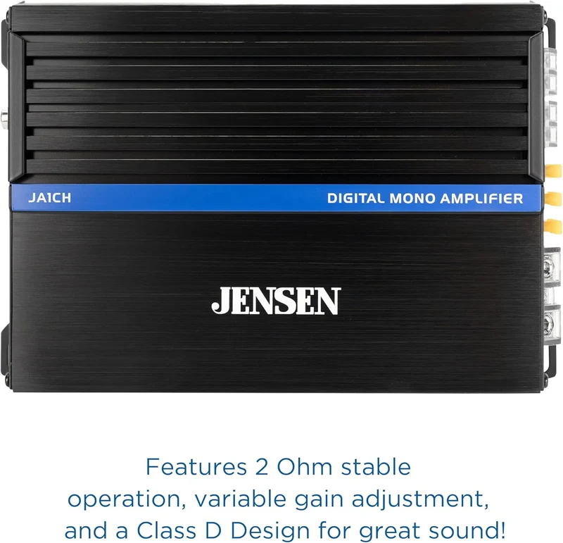 JA-Series JA1CH High Performance Class-D Bridgeable Mono Amplifier 1,000 Watts Peak Power, Efficient Compact Design