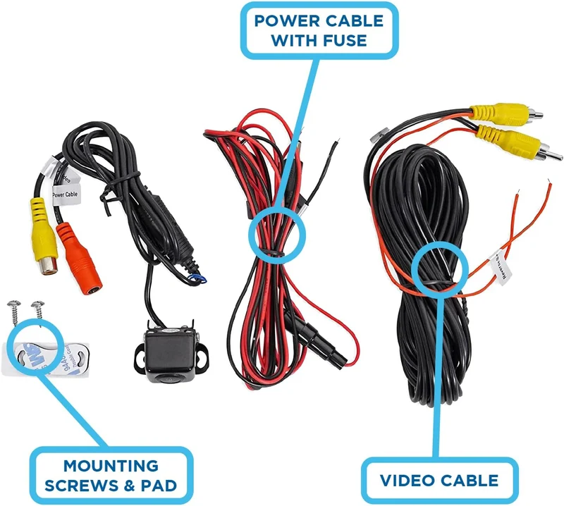 Backup Camera for Car Truck | LED High Definition Picture | Wide Viewing Angle | Parking Guides | IP67 Waterproof
