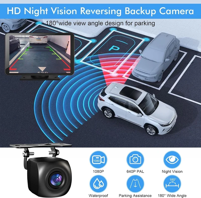 Double Din HD 7" Multimedia Player Wireless Touchscreen Car Stereo Car Play & Android Auto, GPS, Voice Control, Mirror Link, Bluetooth Hands-Free