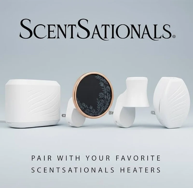 ScentSationals Cinnamon Buns Fragrance Oil Plug In Air Freshener Refills 3-Pack - Works w/ Scentsationals Wall Plugs - Packaging May Vary