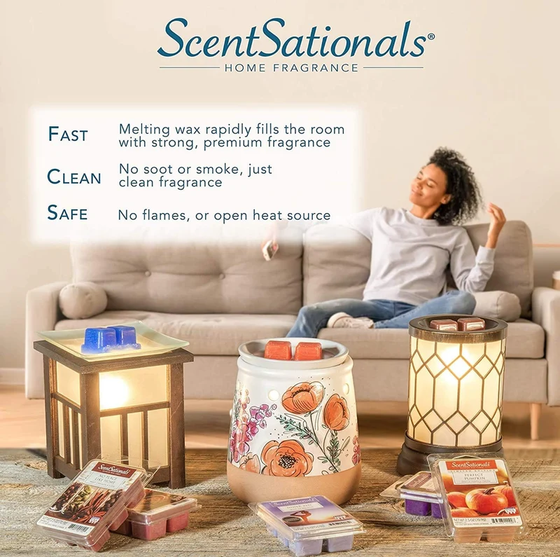Scentsationals Accent Wax Warmer - Scented Wax Cube Melter - Electric Fragrance Plugin - (Wildlife)