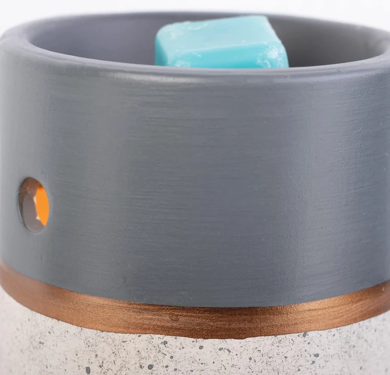 Scentsationals Accent Wax Warmer - Scented Wax Cube Melter - Electric Fragrance Plugin (Kiki Charcoal)