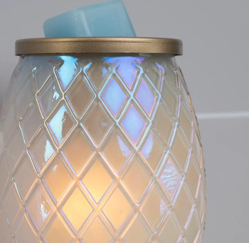 Scentsationals Accent Wax Warmer - Scented Wax Cube Melter - Electric Fragrance Plugin (Crystalette) Cream