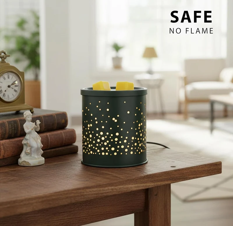 Scentsationals Wax Melt Warmer - Midnight Glitter - Fragrance Warmer for Cubes and Tarts