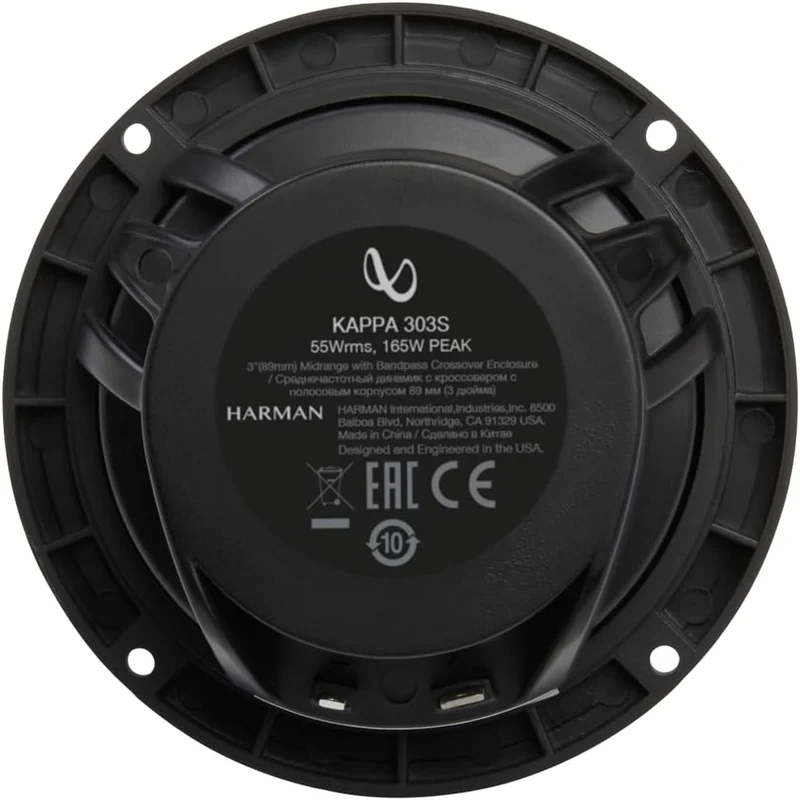 Infinity Kappa Series 3 Inches (89mm) Midrange with Bandpass Crossover Enclosure - (Pair)