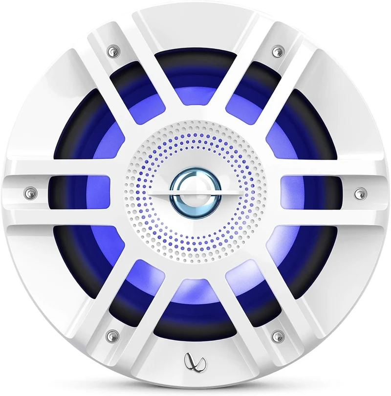 Infinity Kappa Marine Series White 6.5 Inches Premium 2-Way RGB LED Coaxial Speakers (Pair)