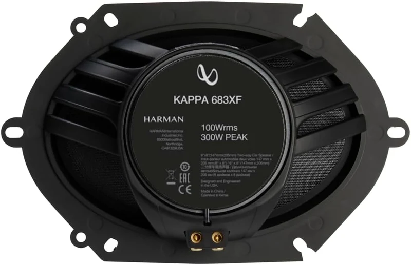 Infinity KAPPA Series 6x8 Inches (147mm x 205mm) 2-Way Car Speaker - (Pair)