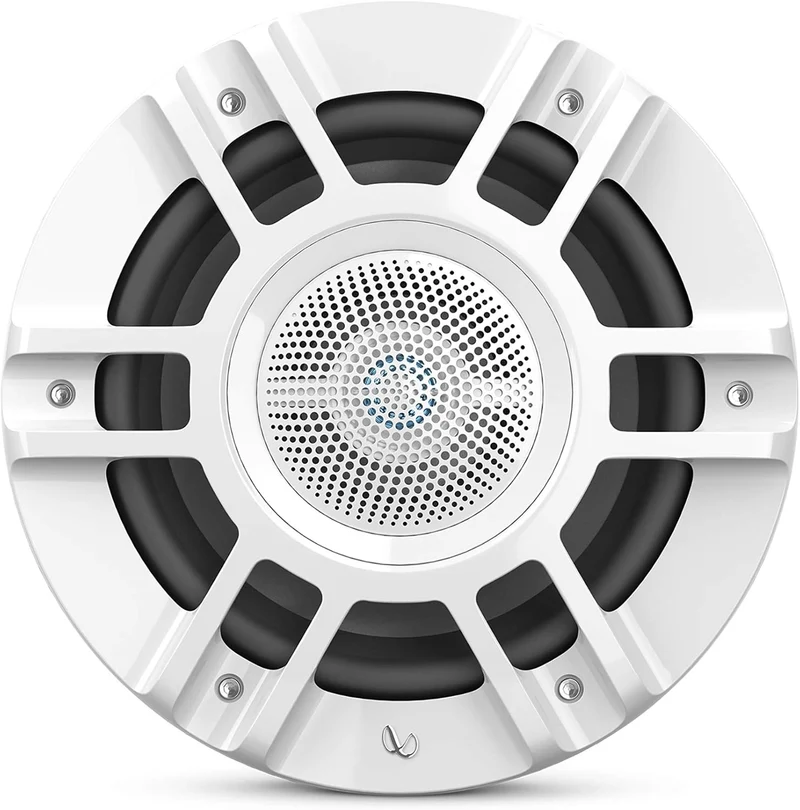 Infinity Kappa Marine Series White 8" Premium 3-Way RGB LED Convertible Speakers - White