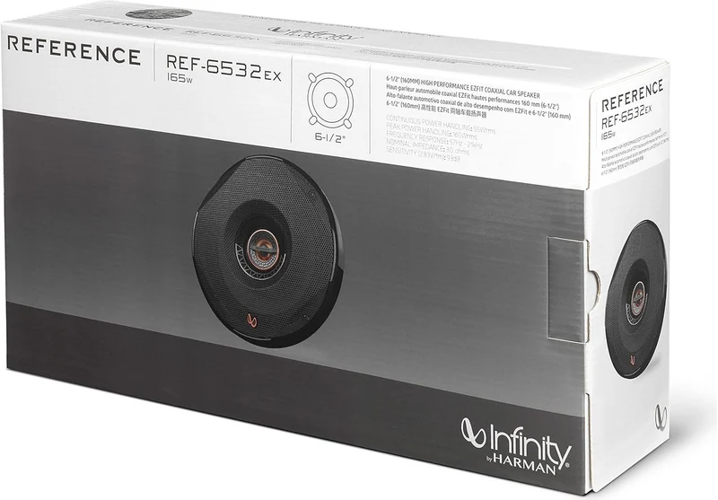 Infinity REF Series Shallow-Mount 6-1/2 Inch Coaxial Car Speakers