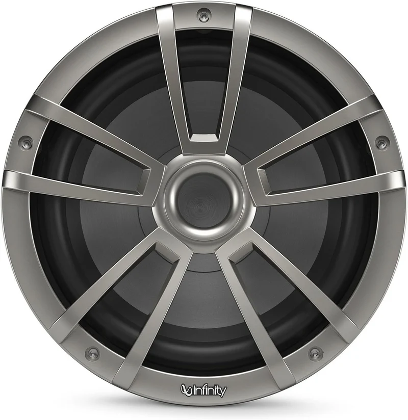Infinity 1022 MLT 10 Inch Marine RGB LED Subwoofer - Titanium
