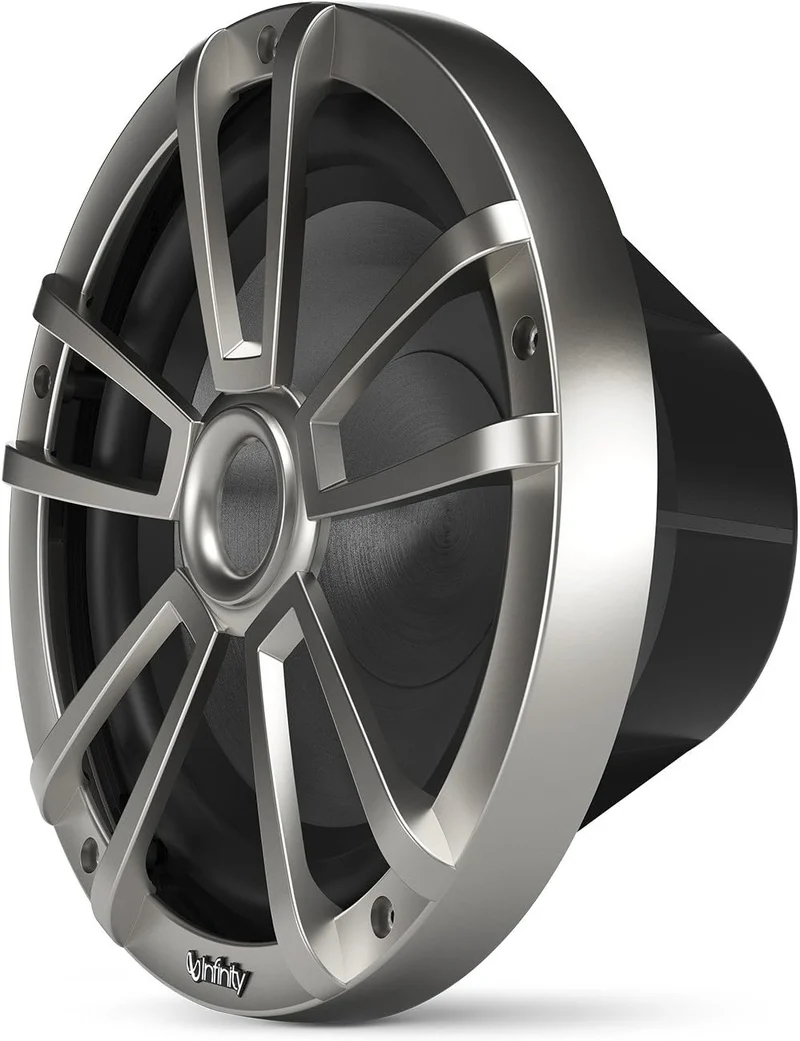 Infinity 1022 MLT 10 Inch Marine RGB LED Subwoofer - Titanium