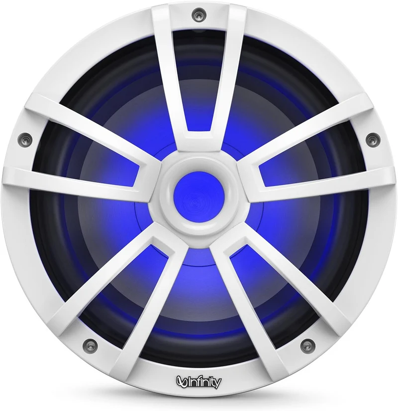 Infinity Reference 1022 MLW 10 inches Marine Boat RGB LED Subwoofer - (White Gloss)