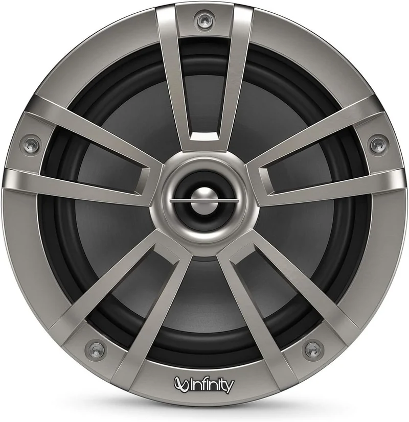 Infinity INF622MLT 622MLT Marine Boat 6.5 inches RGB LED Coaxial Speakers - Titanium