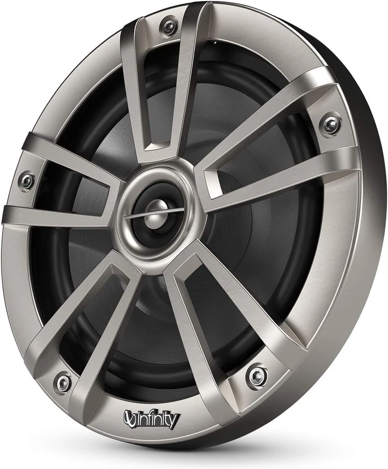 Infinity INF622MLT 622MLT Marine Boat 6.5 inches RGB LED Coaxial Speakers - Titanium