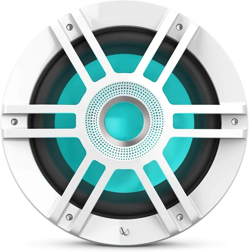 Infinity Kappa Marine KAPPA1010M 10 inches Premium RGB LED Subwoofer - White