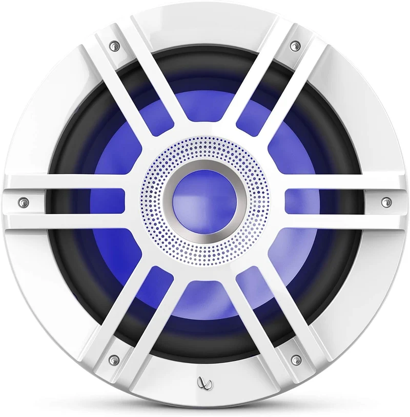 Infinity Kappa Marine KAPPA1010M 10 inches Premium RGB LED Subwoofer - White