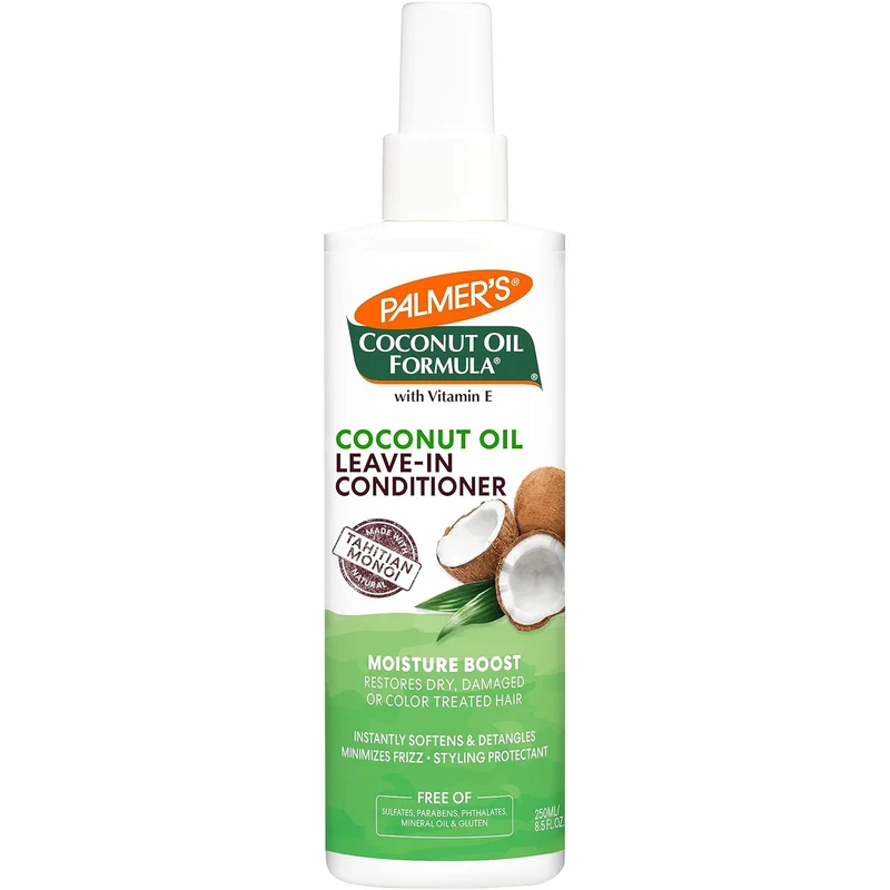 Palmer's Coconut Oil Formula Moisture Boost Leave-In Conditioner Spray, Instantly Detangle, Hydrate and Strengthen Textured and Curly Hair ( 8.5 oz)
