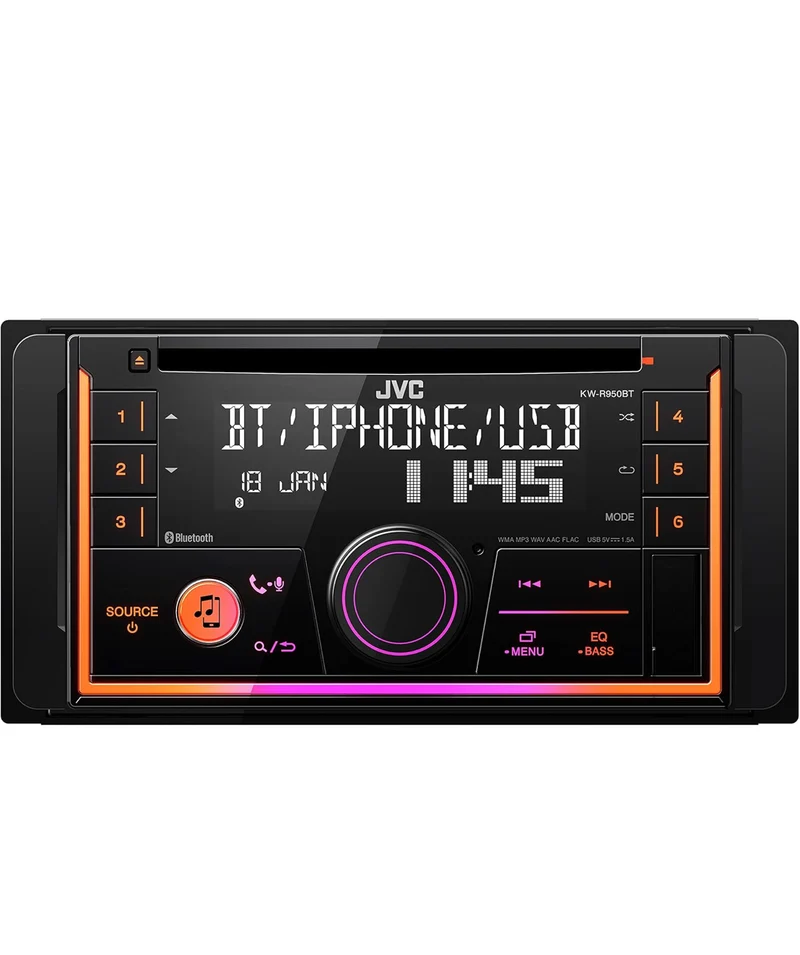 JVC KW-X855BTS Bluetooth Car Stereo Digital Media Receiver with USB Port, AM/FM Radio, MP3 Player, Amazon Alexa, Android, iPhone, Double DIN, 13-Band EQ