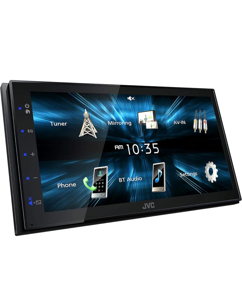 JVC KW-M150BT Bluetooth Car Stereo Receiver with USB Port – 6.75" Touchscreen Display - AM/FM Radio - MP3 Player Double DIN – 13-Band EQ (Black)