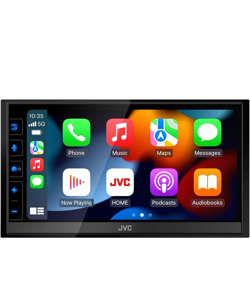 JVC KW-M780BT Apple CarPlay Android Auto Digital Media Player, Double Din, 6.8 Inch LCD Touchscreen, AM/FM, Bluetooth, MP3 Player, USB Port, iDatalink Maestro, SiriusXM, Class D Amp, Car Radio