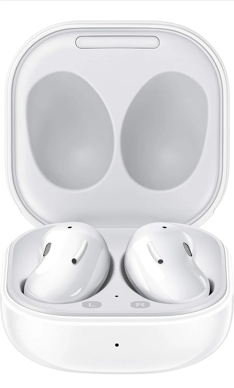 SAMSUNG Galaxy Buds-Live Active Noise-Cancelling Wireless Bluetooth 5.0 Earbuds (Mystic White)