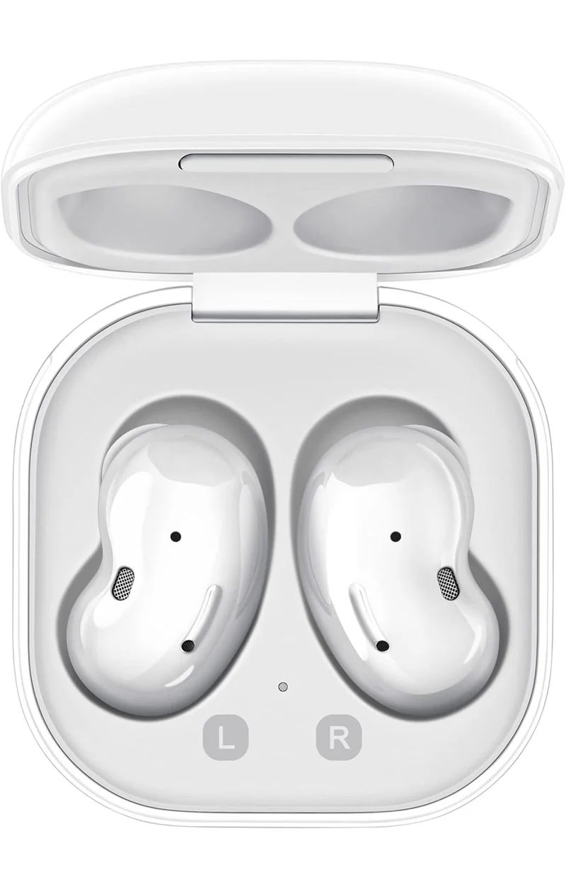 SAMSUNG Galaxy Buds-Live Active Noise-Cancelling Wireless Bluetooth 5.0 Earbuds (Mystic White)