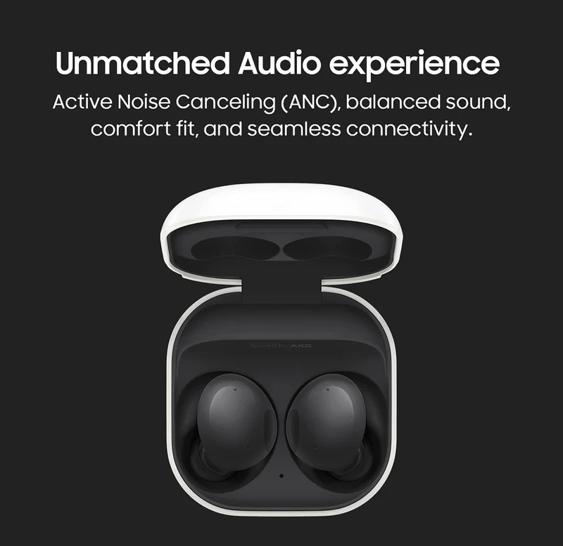 Samsung Galaxy Buds2 True Wireless Bluetooth Earbuds - Phantom Black (Renewed)