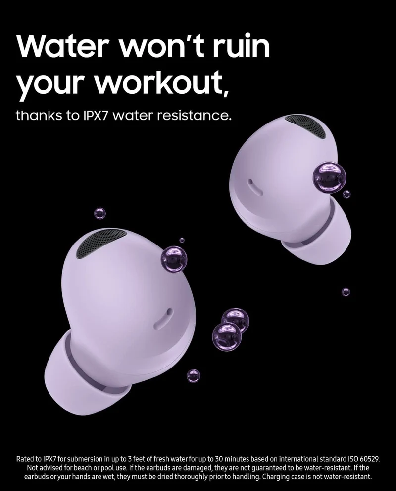 SAMSUNG Galaxy Buds 2 Pro True Wireless Bluetooth Earbuds w/ Noise Cancelling, Hi-Fi Sound Conversation Mode, IPX7 Water Resistant, Graphite (Renewed)