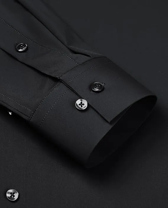 Mens Long Sleeve Slim Fit , Muscle Fit Wrinkle Free, Button Down Stretchable