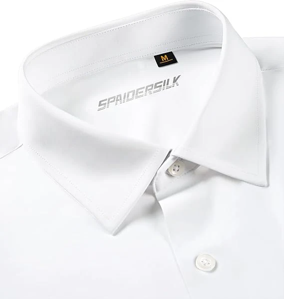 Mens Long Sleeve Slim Fit , Muscle Fit Wrinkle Free, Button Down Stretchable