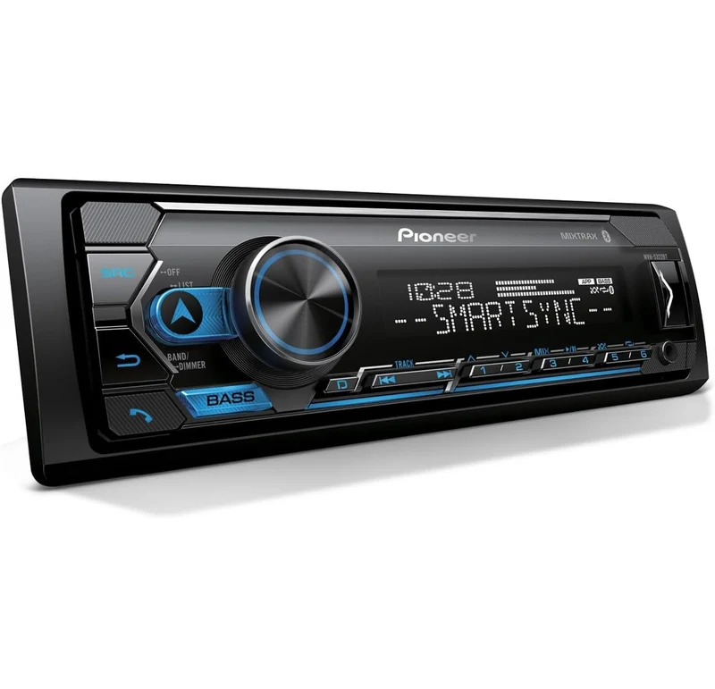 Pioneer MVH-S322BT Bluetooth Car Stereo with USB/AUX Inputs, Smartphone Connectivity, Pioneer Smart Snyc, and Hands-Free Calling for Enhanced in-Car Audio Experience